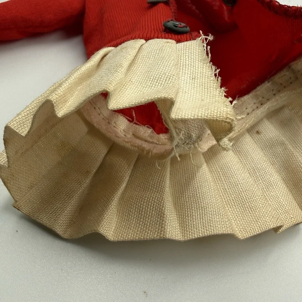 Vintage Mod 60s Blonde Skipper Doll Hong Kong Original Red Outfit White Boots